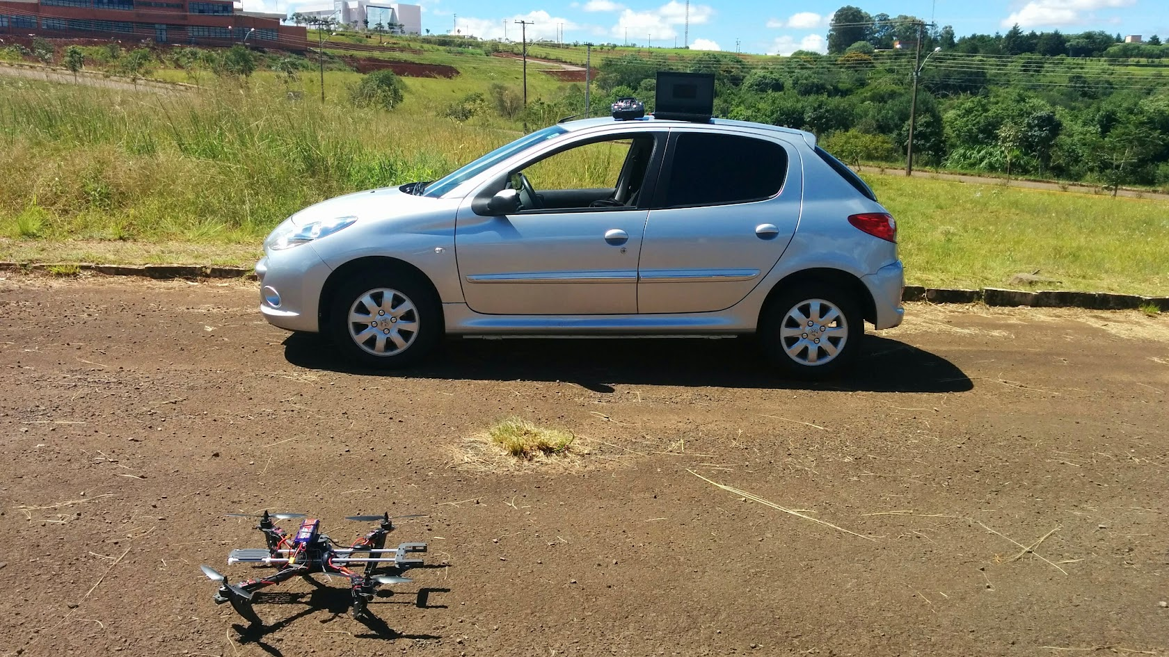 Primeiro voo em área aberta