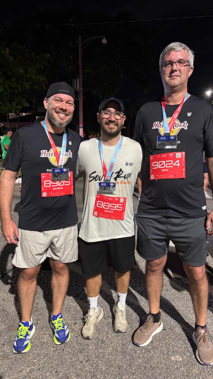 Foto durante a corrida Jurerê Night Run Hard Rock Café 2026
