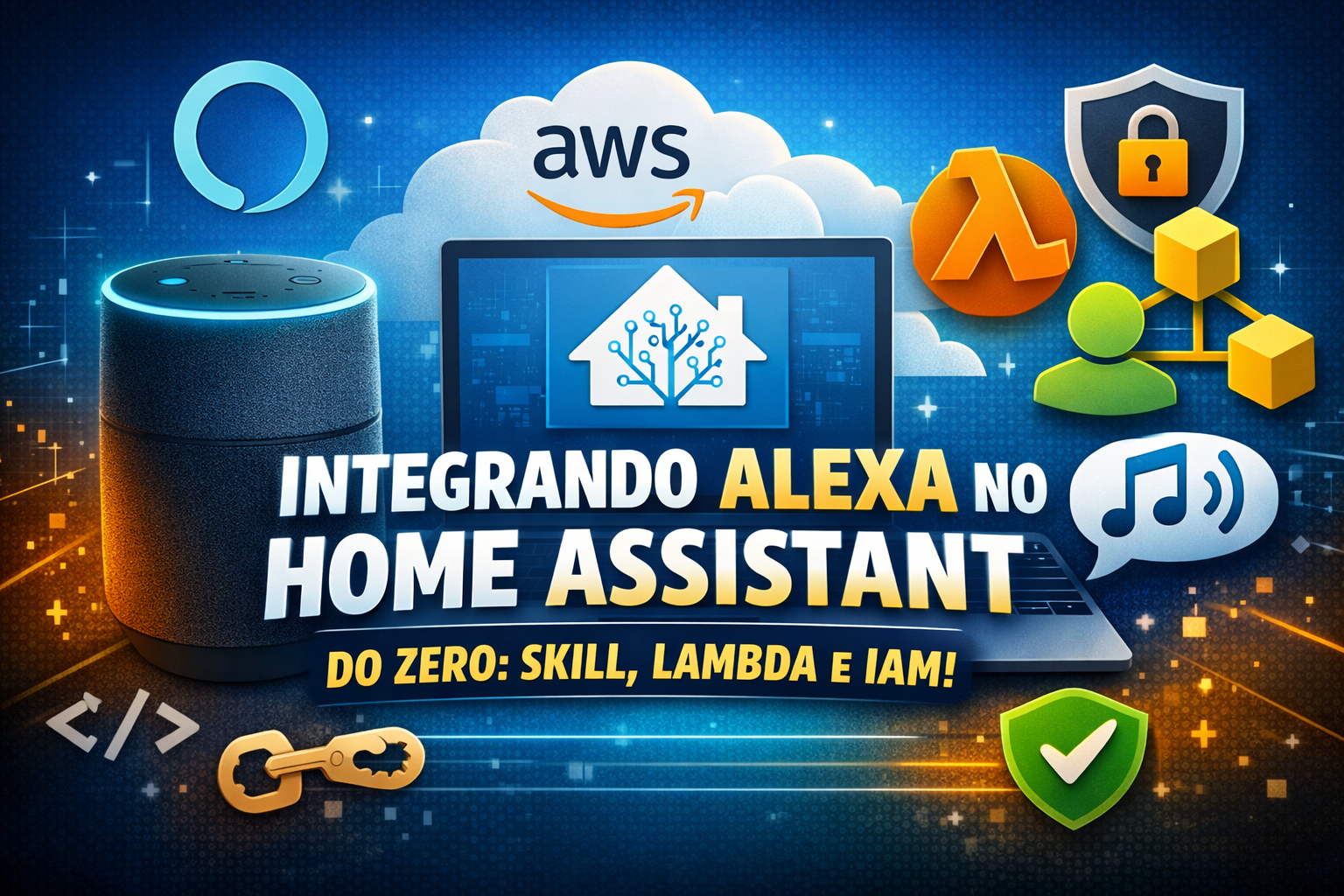 Como integrar a Alexa no Home Assistant do jeito "raiz" (Skill + Lambda + IAM + Alexa Media Player)