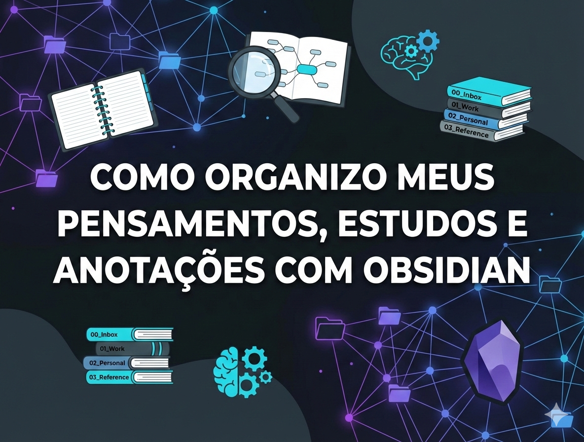Como organizo meus pensamentos, estudos e anotações com Obsidian