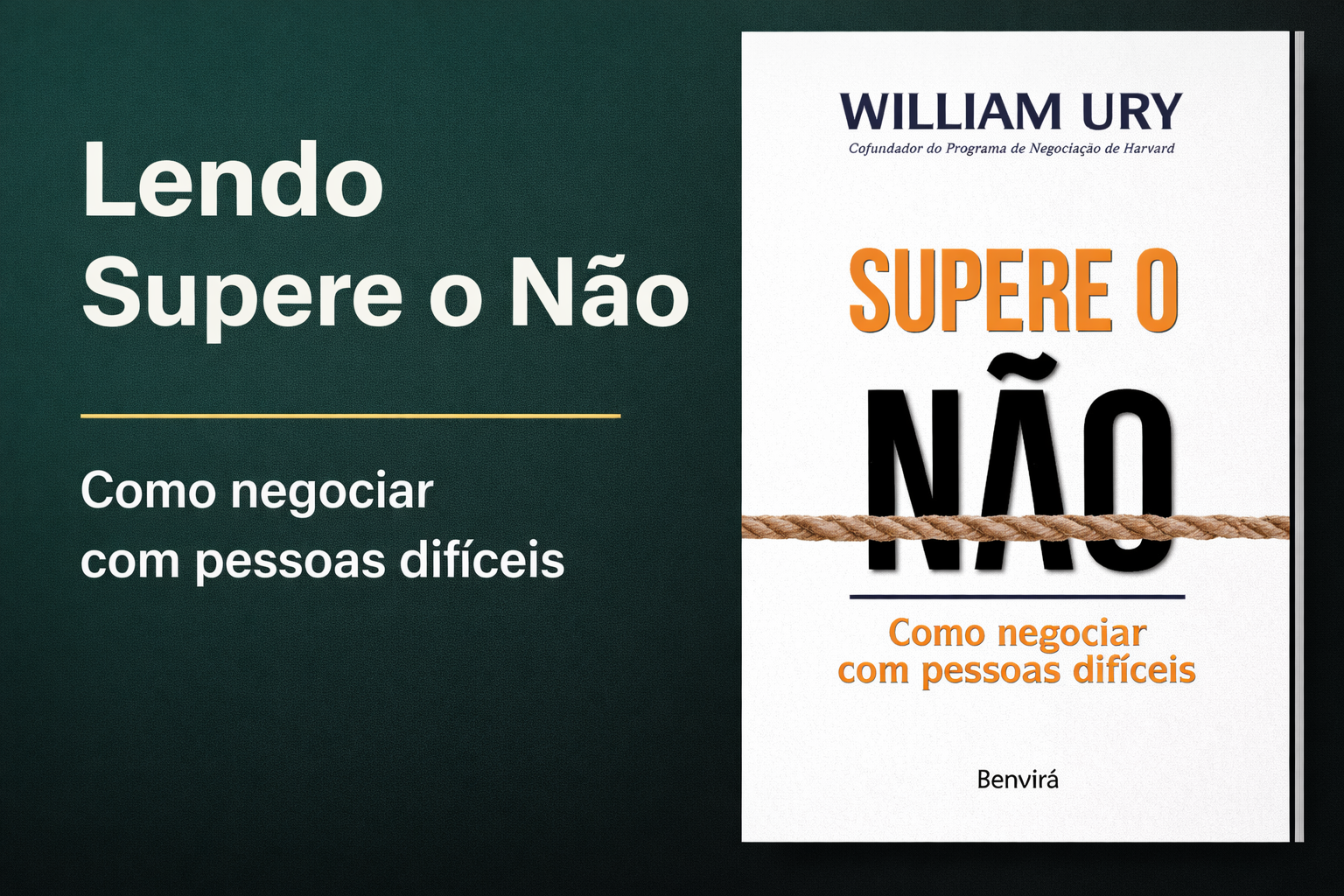Supere o Não - William Ury
