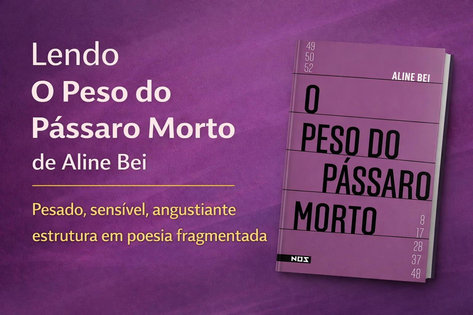 O peso do pássaro morto - Aline Bei