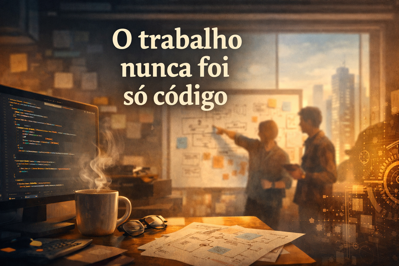 O trabalho nunca foi só código