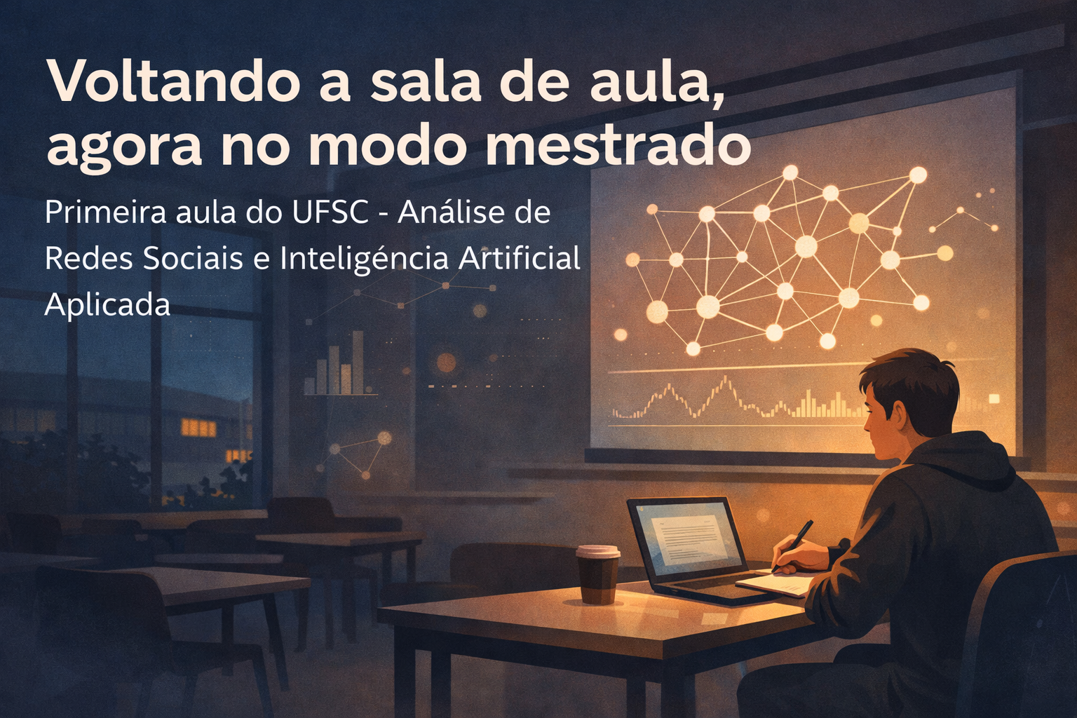 Voltando a sala de aula, agora no modo mestrado